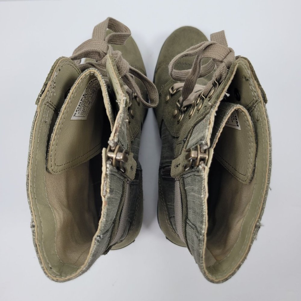 Sorel Major Carly Women's Green Combat Zip Up Boots NL2158-383 US SZ 9 - Picture 11 of 12